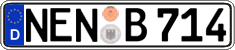 German license plate, Regular plates