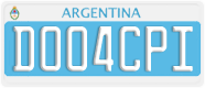 License plate of Argentina, Diplomatic
