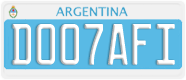 License plate of Argentina, Diplomatic