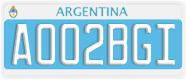 License plate of Argentina, Diplomatic