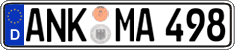 German license plate, Regular plates