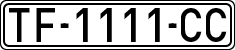 License plates of Spain, 1971 year series