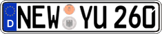 German license plate, Regular plates