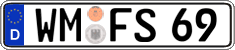 German license plate, Regular plates