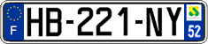 French license plate, SIV (ordinary)
