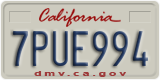 California, Passenger Car (1ABC234)