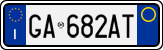 License plate of Italy, Cars (1994 year series)