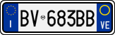 License plate of Italy, Cars (1994 year series)