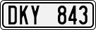License plate of Sweden, Regular plates