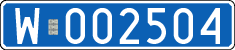 License plates of Poland, Diplomatic