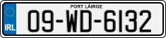 License plate of Ireland, Regular plates
