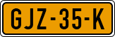 License plate of the Netherlands, Cars