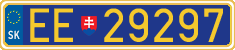 License plate of Slovakia, Diplomatic