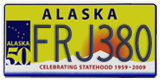 Alaska, Specialty plates (ABC123)
