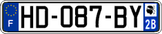 French license plate, SIV (ordinary)
