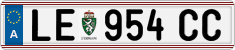 License plate of Austria, Regular plates