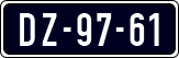 License plate of the Netherlands, Imported oldtimers (cars)