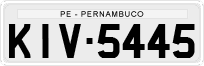License plate of Brazil, Private owners (1990)
