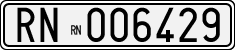 License plate of Italy, Cars (1927 year series)