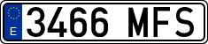 License plates of Spain, Ordinary (2000)