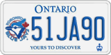 Ontario, Specialty plates (12AB34)