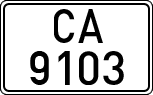 License plates of Spain, 1900 year series