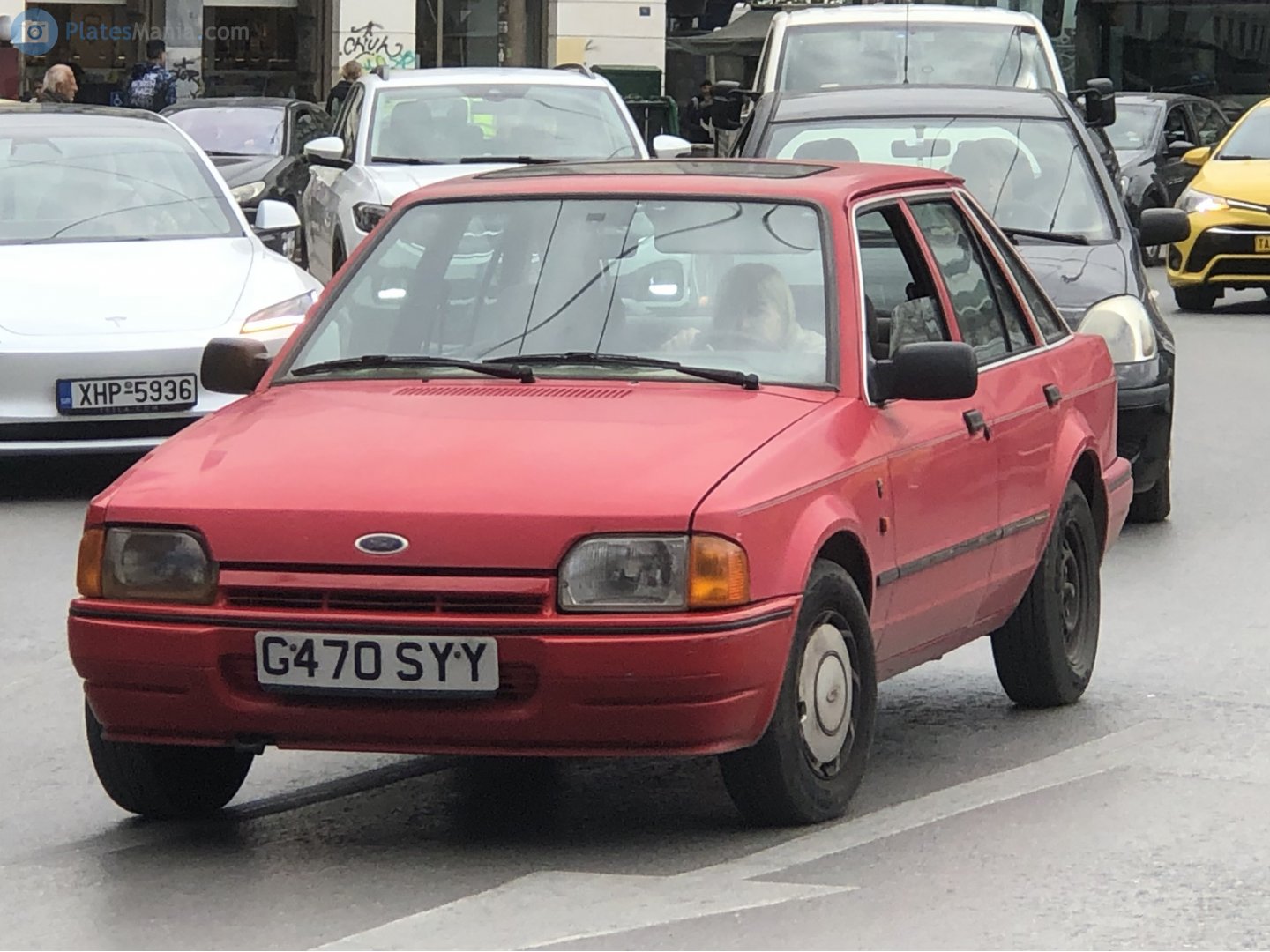 G470SYY, Ford Escort 4th gen 5-door Hatch (AAF; Global-market), 1986–1990 (–1992 for LATAM-market)