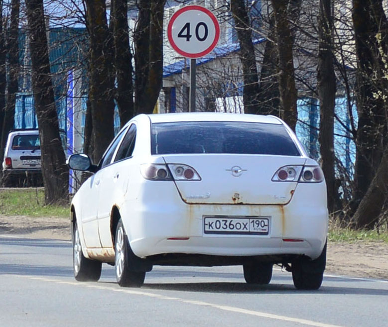 к 036 ох 190, Haima 3 Sedan, 2007–2013