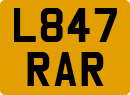 License plate of the United Kingdom, 1983 year system