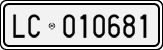 License plate of Italy, Cars (1927 year series)