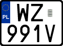 License plates of Poland, Special vehicles and motorcycles