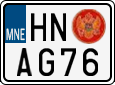 License plate of Montenegro, Scooters