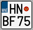 License plate of Montenegro, Motorcycles