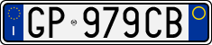 License plate of Italy, Cars (1994 year series)
