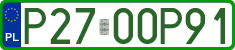 License plates of Poland, Professional plates