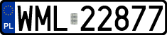 License plates of Poland, Regular car plates