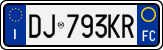 License plate of Italy, Cars (1994 year series)