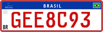 License plate of Brazil, Commercial vehicles (Mercosul)