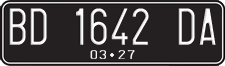 License plate of Indonesia, Regular plates