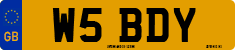 License plate of the United Kingdom, 1983 year system