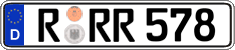 German license plate, Regular plates