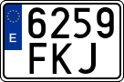 License plates of Spain, Ordinary (2000)