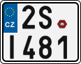 License plate of the Czech Republic, Motorcycles (2001)