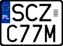 License plates of Poland, Special vehicles and motorcycles