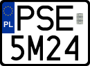 License plates of Poland, Special vehicles and motorcycles