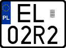 License plates of Poland, Special vehicles and motorcycles