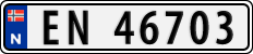 License plate of Norway, Cars