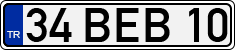 License plate of Turkey, Regular plates