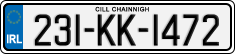 License plate of Ireland, Regular plates