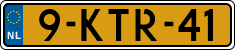 License plate of the Netherlands, Cars